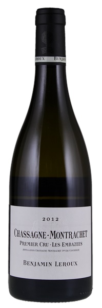 2012 Benjamin Leroux Chassagne-Montrachet Les Embazées, 750ml