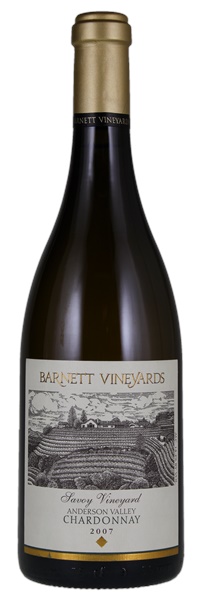 2007 Barnett Vineyards Savoy Vineyard Chardonnay, 750ml