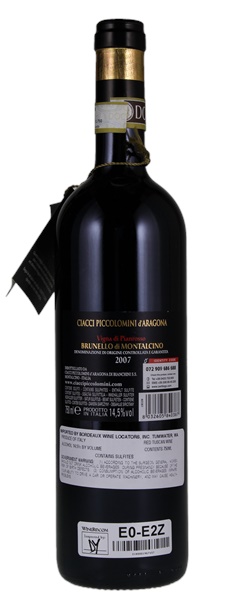 2007 Ciacci Piccolomini d'Aragona Brunello di Montalcino Vigna Pianrosso, 750ml