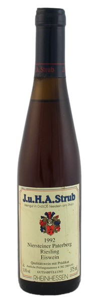 1992 J. & H.A. Strub Niersteiner Paterberg Riesling Eiswein #6, 375ml