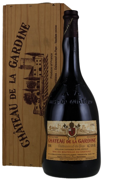 1996 Chateau de la Gardine Châteauneuf-du-Pape, 1.5ltr, 1-bottle Lot, Wood  Case Proprietary Red | WineBid