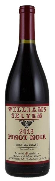 2013 Williams Selyem Sonoma Coast Pinot Noir, 750ml