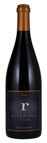 2000 Rockblock Del Rio Vineyard Syrah, 750ml