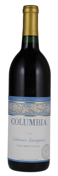 1988 Columbia Winery Cabernet Sauvignon, 750ml