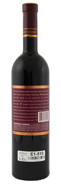 1995 Pride Mountain Reserve Claret