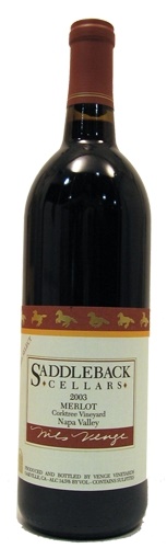 2003 Saddleback Cellars Corktree Vineyard Barrel Select Merlot, 750ml