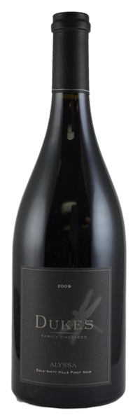 2009 Dukes Family Vineyards Alyssa Pinot Noir, 750ml