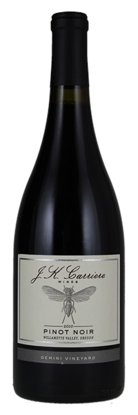 2010 J K Carriere Wines Gemini Vineyard Pinot Noir, 750ml