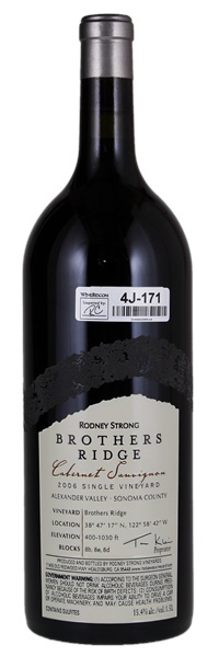 2006 Rodney Strong Brothers Ridge Cabernet Sauvignon, 1.5ltr