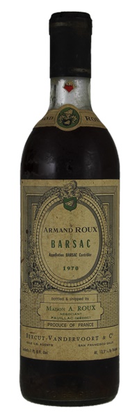 1970 Armand Roux Barsac, 750ml