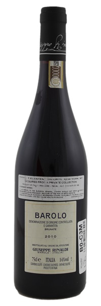 2010 Giuseppe Rinaldi Barolo Brunate, 750ml