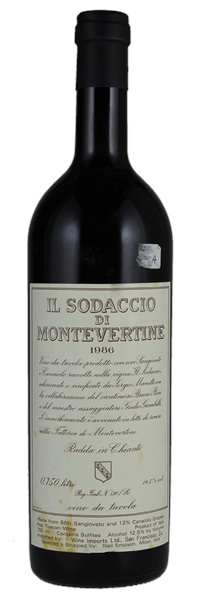 1986 Montevertine Il Sodaccio, 750ml