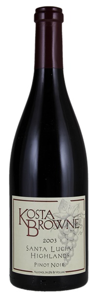 2003 Kosta Browne Santa Lucia Highlands Pinot Noir, 750ml