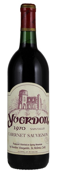 1970 Yverdon Vineyards Cask 152 Cabernet Sauvignon, 750ml