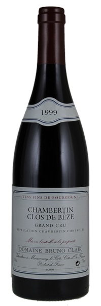 1999 Bruno Clair Chambertin Clos de Beze, 750ml