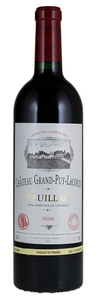 2000 Château Grand-Puy-Lacoste Bordeaux Red Blends (Claret) 5eme Cru |  WineBid