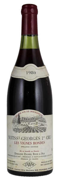 1980 Daniel Rion Nuits St. Georges Les Vignes Rondes, 750ml