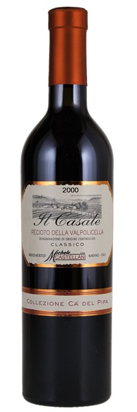 2000 Michele Castellani Recioto della Valpolicella Classico Il Casale Collezione Ca' del Pipa, 500ml