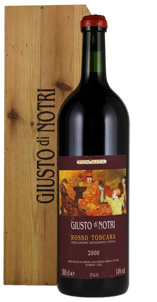 2000 Tua Rita Toscana Rosso Giusto di Notri, 3.0ltr