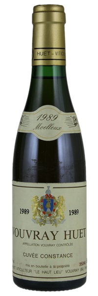 1989 Domaine Huet Vouvray Cuvee Constance Moelleux, 375ml