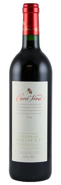 1998 Château Gigault Cuvee Viva Cotes De Blaye, 750ml