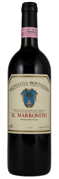1994 Il Marroneto Brunello di Montalcino Brunello (Sangiovese clone)  D.O.C.G. | WineBid