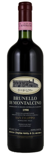 1990 San Filippo Brunello di Montalcino Brunello (Sangiovese clone)  D.O.C.G. | WineBid