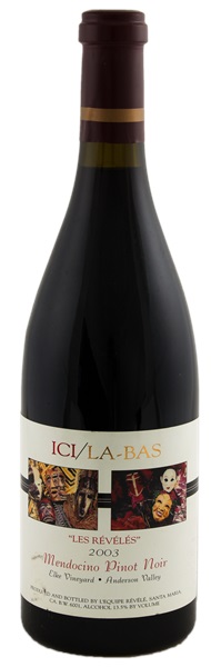 2003 Ici/La-Bas Les Reveles Pinot Noir, 750ml