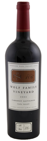 2002 Premiere Napa Valley Auction Wolf Family Cabernet Sauvignon, 750ml