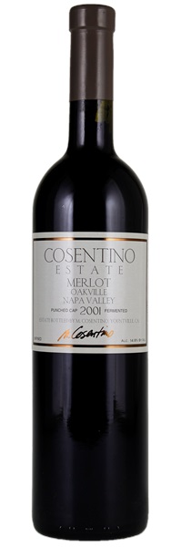 2001 Cosentino Punched Cap Fermented Estate Merlot, 750ml