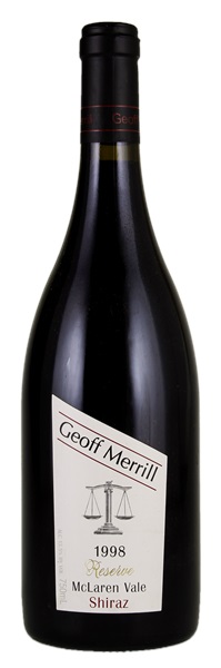 1998 Geoff Merill Reserve Shiraz, 750ml