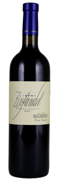 2002 Seghesio Family Winery Sonoma County Zinfandel, 750ml