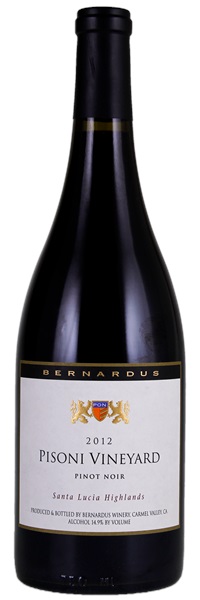 2012 Bernardus Pisoni Vineyard Pinot Noir, 750ml