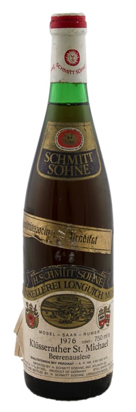 1976 H. Schmitt Sohne Klusserather St. Michael Beerenauslese #79, 750ml