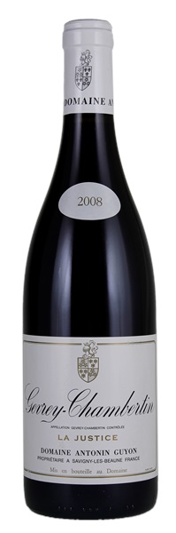 2008 Domaine Antonin Guyon Gevrey-Chambertin La Justice, 750ml