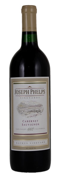 1993 Joseph Phelps Backus Vineyard Cabernet Sauvignon, 750ml