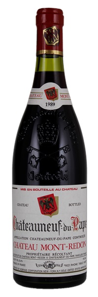 1989 Chateau Mont-Redon Châteauneuf-du-Pape, 750ml