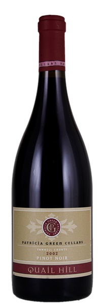2002 Patricia Green Quail Hill Pinot Noir, 750ml