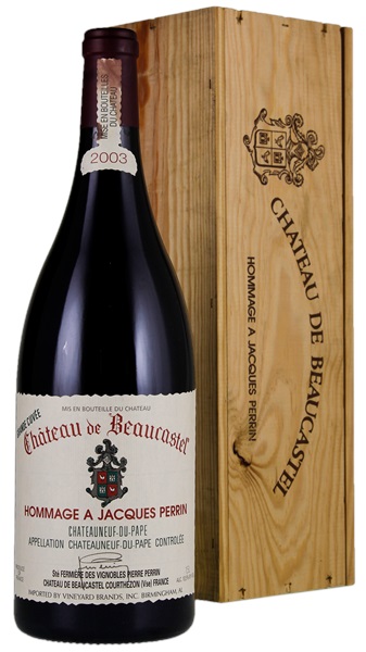 2003 Chateau de Beaucastel Chateauneuf du Pape Hommage a Jacques Perrin, 1.5ltr