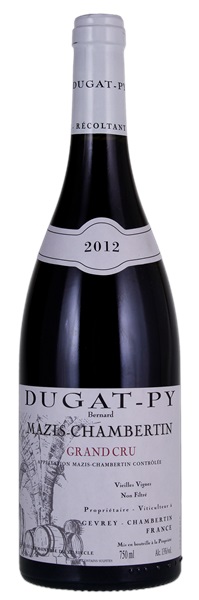 2012 Bernard Dugat-Py Mazis-Chambertin Vieilles Vignes, 750ml
