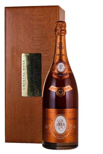 1988 Louis Roederer Cristal Rosé, 1.5ltr, 1-bottle Lot, Wood Case Champagne  | WineBid | Wine for Sale