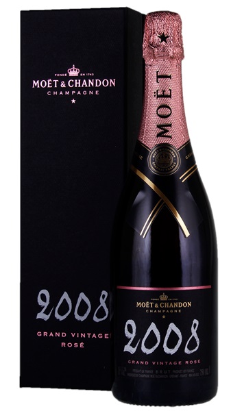 2008 Moet et Chandon Grand Vintage Rose, 1-bottle Lot, Cardboard Case  Champagne | WineBid | Wine for Sale