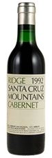 1992 Ridge Santa Cruz Cabernet Sauvignon