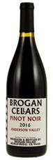 2016 Brogan Cellars Anderson Valley Pinot Noir