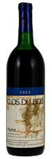 1981 Clos du Bois Alexander Valley Merlot