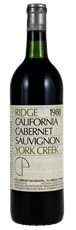 1988 Ridge York Creek CP Cabernet Sauvignon