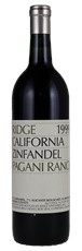 1999 Ridge Pagani Ranch Zinfandel